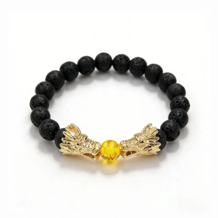 Lava Amber Bracelet - Power & Prosper