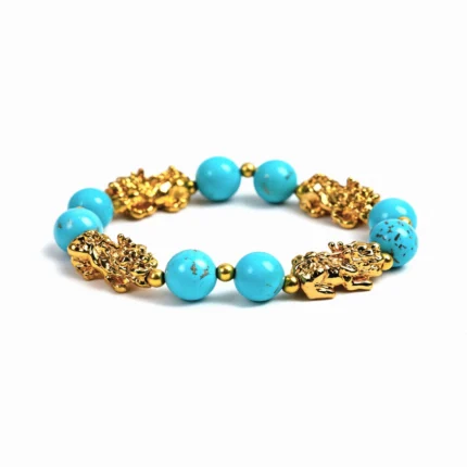 Wealth Pixiu Turquoise Bracelet – Abundance